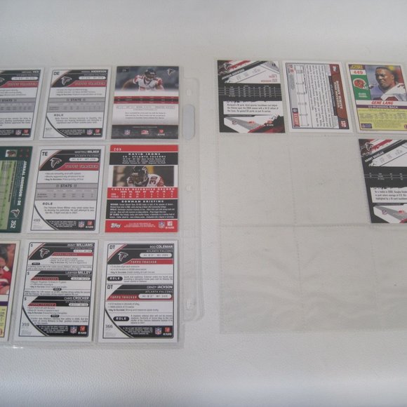 Lot of 13 Atlanta Falcons NFL Player Cards - Picture 2 of 12